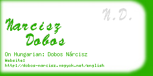 narcisz dobos business card